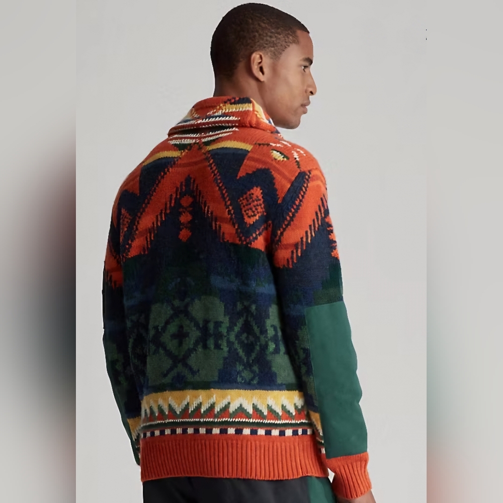 Polo Sport Ralph Lauren Outdoorsman Southwestern Lambswool Knit Sweater Men's M - Picture 3 of 15